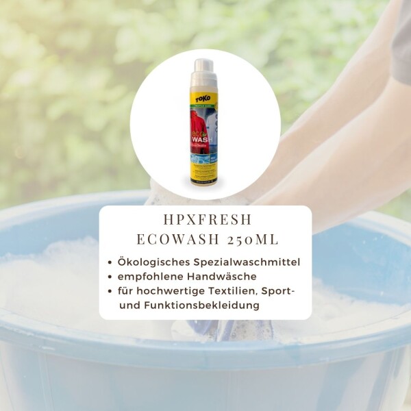 HPXfresh EcoWash 250ml - Detergent for evaporative cooling vests