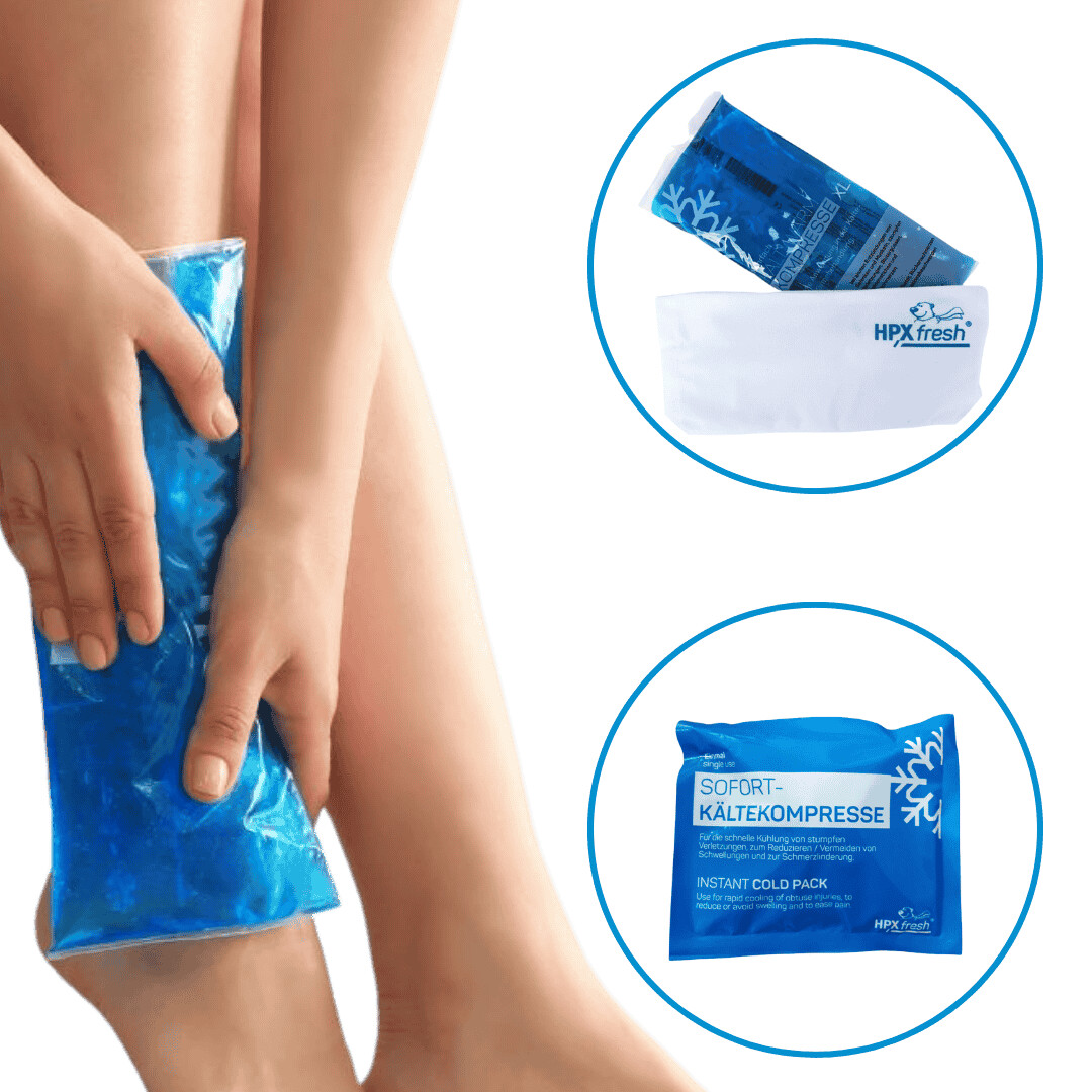Reusable cold packs for injuries, pain relief and cooling