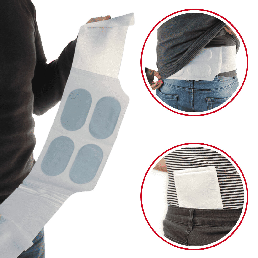 Back warmers for targeted heat relief and muscle relaxation