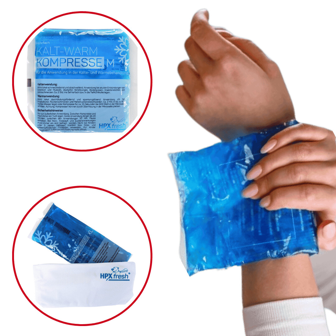 Reusable hot and cold packs for pain relief, injuries and recovery