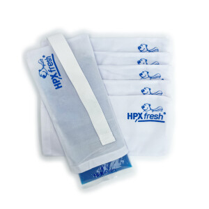HPXfresh® Kalt-Warm-Kompressen Set L – 6 XL & 6 M, inkl. 6 Vlieshüllen