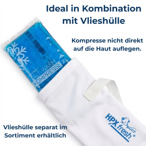 2x HPXfresh Mehrfach Kalt-Warm Kompresse XL (12x29cm) + 1 Vlieshülle