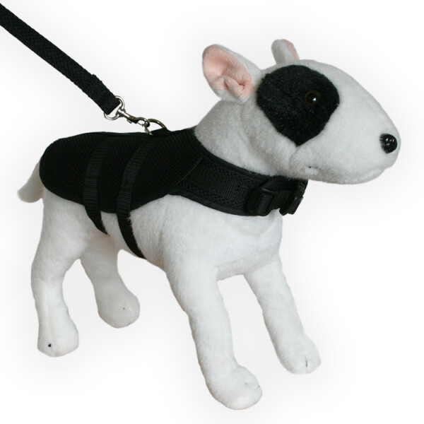 Harnais Veste Chien Maille Noir XXS - Animal Gear