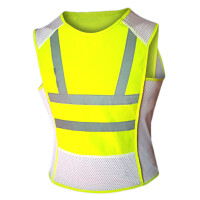 Signalweste / Kühlweste "Hydroquartz - Sport" - Neongelb mit Reflektoren