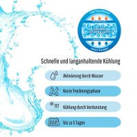 Signalweste / Kühlweste "Hydroquartz - Sport" - Neongelb mit Reflektoren