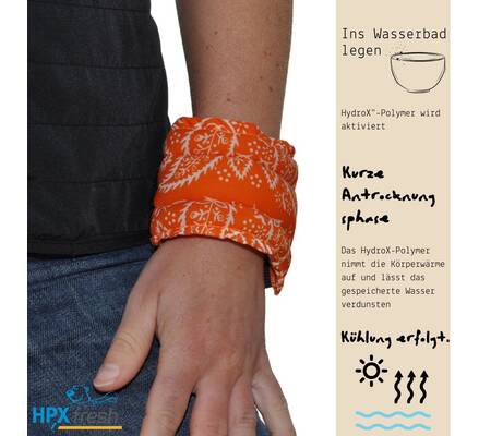 HPXfresh - cooling wristband S/M Royal Blue