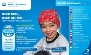 Kühlendes Bandana - Kopftuch für Kids