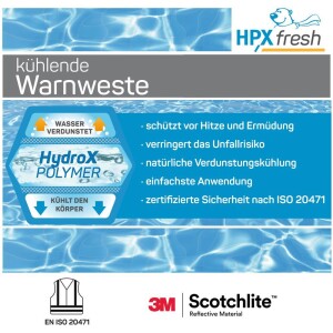 HPXfresh - Kühlende Warnweste (EN ISO 20471) / Kühlweste