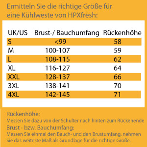 HPXfresh - Kühlende Warnweste (EN ISO 20471) / Kühlweste