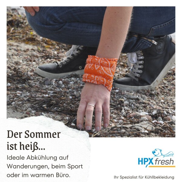 HPXfresh - cooling wristband XXL Orange
